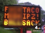 Construction Signs Send Obscene Messages