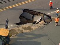 Sinkhole on Butler Pike