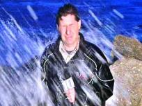 Reporter Slammed by Wave