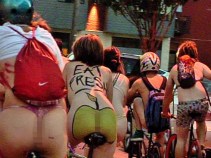 Cyclists Take a 2nd Naked Ride Through Philly