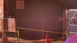 Mudslide Causes Wall Collapse