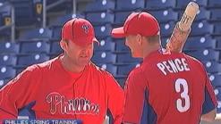Pence Hitting Cars at Batting Practice