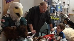 Andy Reid Spreads Cheer at CHOP
