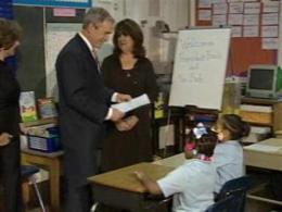 President Bush Visits Philly School