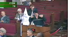 KKK Hood Not OK at Council Meeting