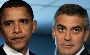 Barack Obama and George Clooney