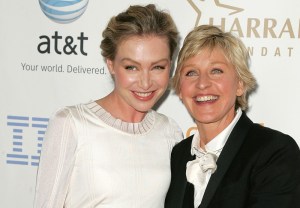 Portia de Rossi and Ellen DeGeneres