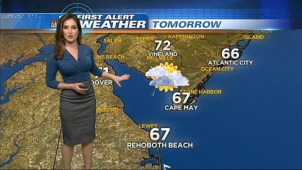 NBC10's Sheena Parveen says the clouds will move in on Saturday with a possibility of rain on Saturday night into Sunday.