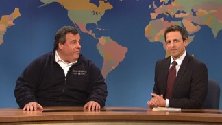 NJ Gov. Chris Christie Drops by 'SNL'