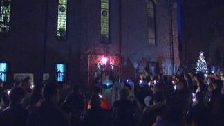 Parents, Students Hold Vigil to Protest Catholic Schools Closing