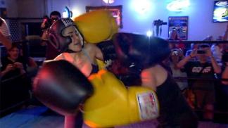 Raw Video: Octomom Boxing Match vs WMGK's Jen Posner