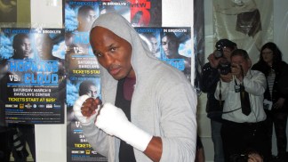 Bernard Hopkins Works Out