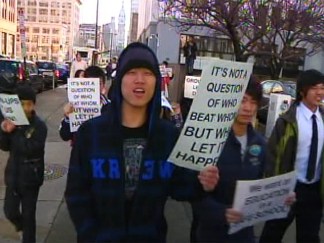 Asian Students March on School District