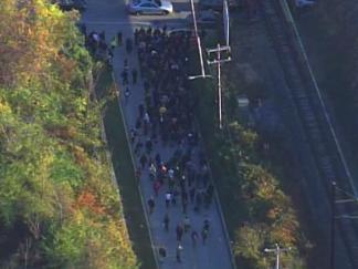 SEPTA Riders Walking