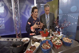 Grilled Red, White And Blue Italian Potato Salad