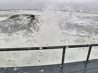 Earl Kicks Up Surf in Brigantine