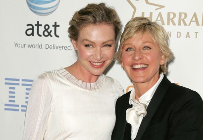 Portia de Rossi and Ellen DeGeneres Portia de Rossi and Ellen DeGeneres
