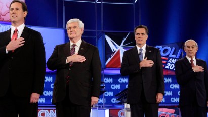 Romney and Santorum Spar in Fiery Debate