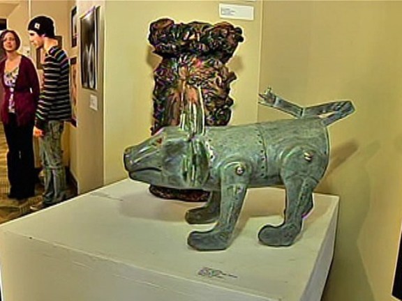 Justin Pizzi visits the Lansdale Center for the Performing Arts to check out a new exhibit by Bucks and Montgomery County Public School students.