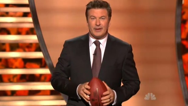 Baldwin Makes Fun of Eagles' Bad "Dream"