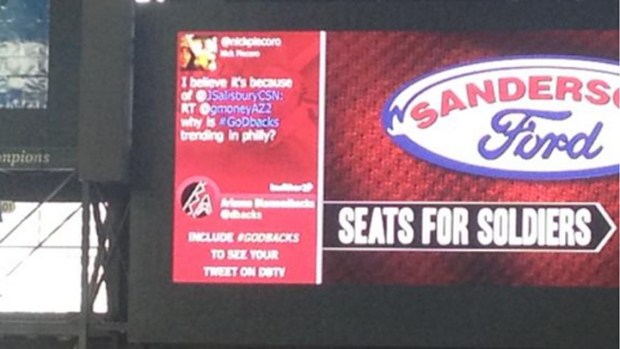 Phillies Fans Troll #GoDBacks on Twitter
