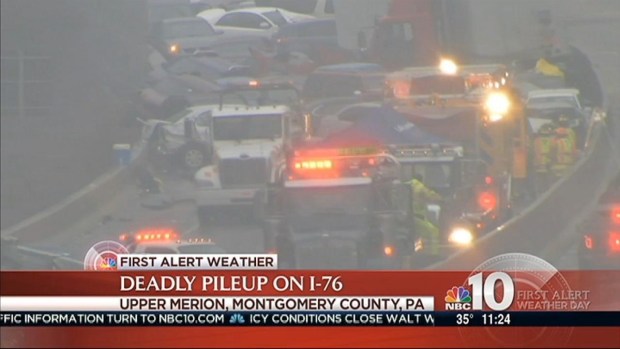 5 Killed in Deadly Crashes on I-476, I-76, Rt. 55, I-84 Due to Icy.