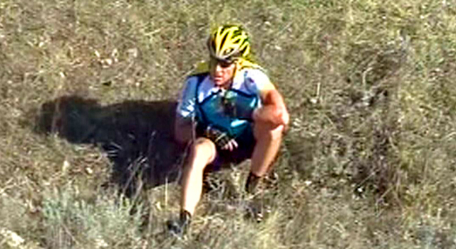 Lance Armstrong Crash
