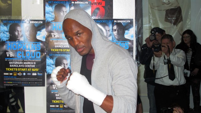 Bernard Hopkins Works Out