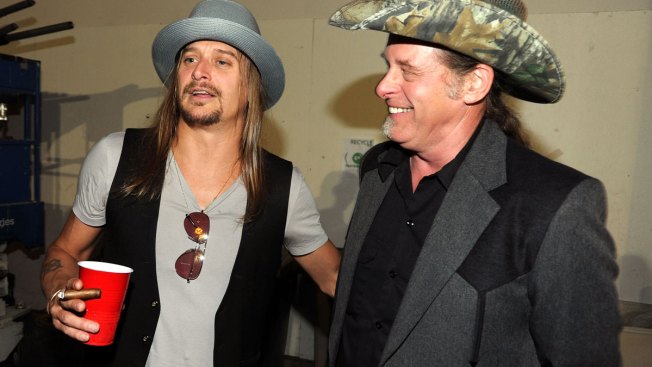 Ted Nugent, Kid Rock visit White House, dine with President Trump
