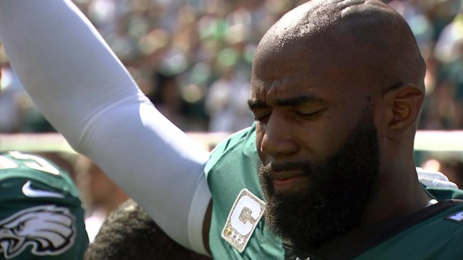 Jenkins, Lurie Lead Emotional Show of Unity During National Anthem at Eagles Game