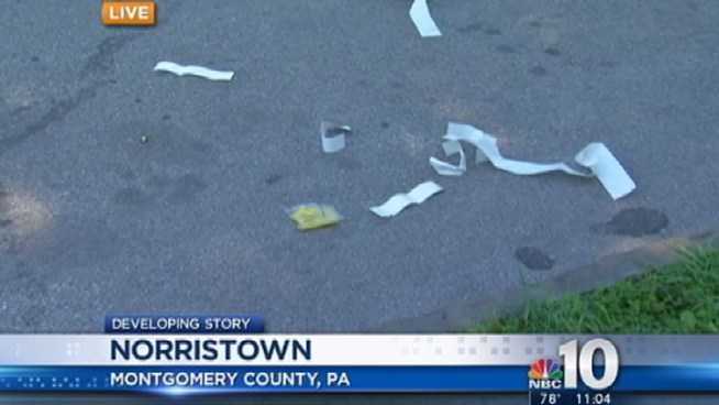 A Norristown, Pa. teenager was hit by a car while riding his bike to school this morning. NBC10's Tim Furlong found a woman who witnessed it all and held the boy's hand until help arrived.