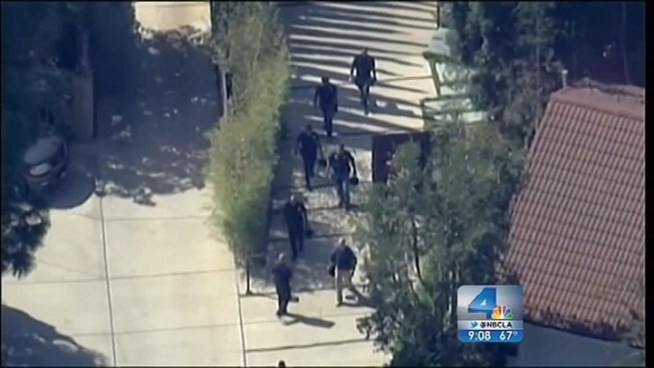 SWAT teams and LAPD officers swarmed the Hollywood Hills home of Ashton Kutcher Wednesday morning on a call of shots fired from inside the home. When police arrived, they determined it was all a hoax, and an expensive one for taxpayers. Lolita Lopez reports from the Hollywood Hills for the NBC4 News at 9 p.m. on Oct. 3, 2012.