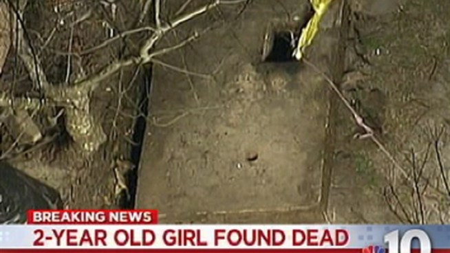 The body of a 2-year-old child was found Monday evening near a home in Lakewood, N.J. Investigators in Ocean County say the child was playing in the yard of a home on Spruce Street. Her mother reported her missing just before 5 p.m. Around 7:30 the child's body was discovered in the septic tank, say investigators. It's believed she fell down a hole about three feet wide into the tank. Investigators say it appears to be a tragic accident. NBC10's Claudia Rivero reports.