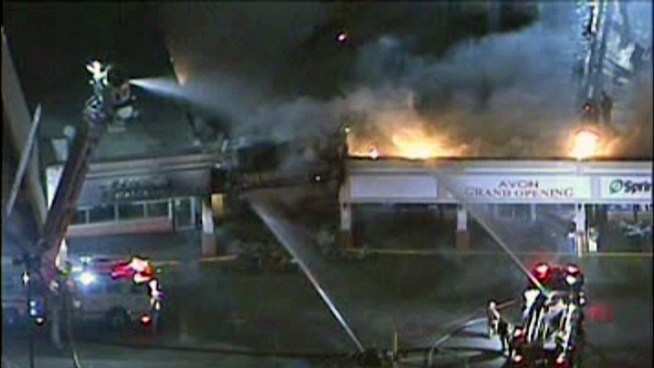 A fire at a beauty salon at the Melrose Shopping Center last night. Firefighters rescued a man from the fire, but he later died at Einstein Medical Center due to his injuries. NBC10's Jesse Gary reports.