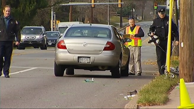 A young boy is in the hospital after he was struck by a car while riding his bike.