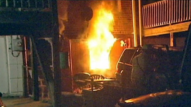 Husband is seriously burned in fire that took the life of his wife and two pets. NBC10's Tim Furlong reports from Elsmere, Del. with the latest.