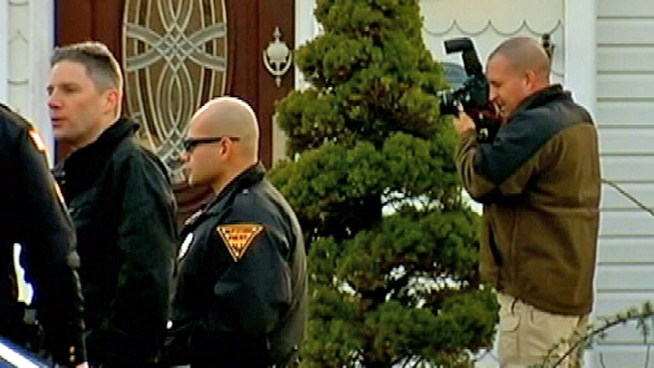 Off-duty police officer James Stewart allegedly shot David Compton, 27, in the head early Saturday morning in the officer's home. Stewart has been charged with aggravated assault. Police tell NBC10's Deanna Durante that it wasn't a random act.