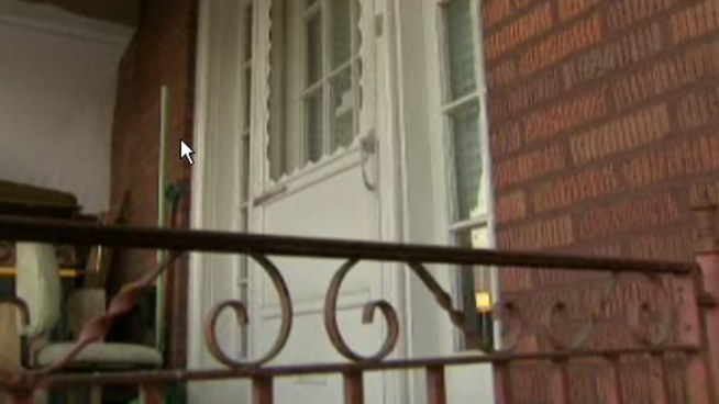 Two elderly men are injured when a wrench-wielding robber bursts into their home in Philadelphia's Olney section Thursday, police say.