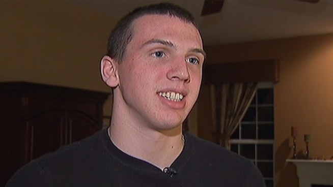 19-year old Tom Meehan fights off a burglar armed with a knife inside the garage of his family's Royersford home.