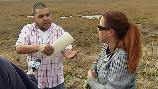 A woman and the manager of an Atlantic City motel got into an argument over the debris left by Sandy. The dispute occurred when the damaged furniture was getting too close to a marsh nearby. NBC10's Ted Greenberg reports.