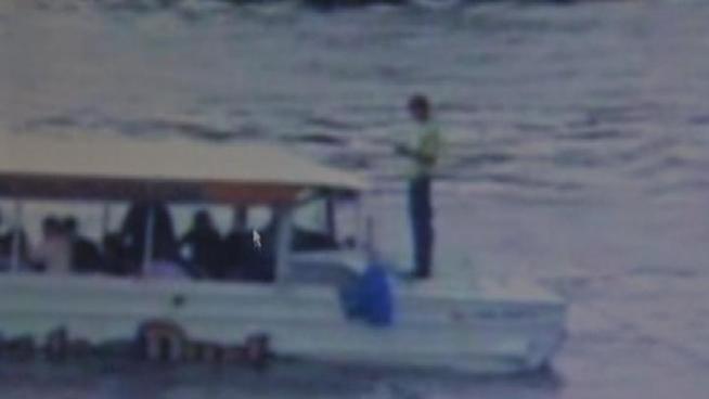 Days before trial begins in the deadly duck boat accident, lawyers for the victims' families released new video showing the crash from the Camden side of the Delaware River. According to lawyers, the video shows the duck boat deckhand jump first, before any of the passengers. 16-year-old Dora Schwedtner and 20-year-old Sczabolcs Prem, both students visiting from Hungary, were killed in the July 2010 accident. NBC10's Rosemary Connors talked with survivor Paul Kratz who was on the duck boat at the time of the accident and showed him the video for the first time.