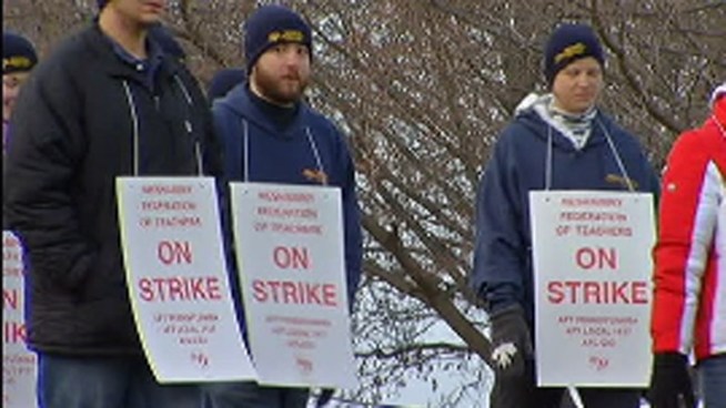 After four years of fruitless contract talks, the Neshaminy teacher strike has begun.