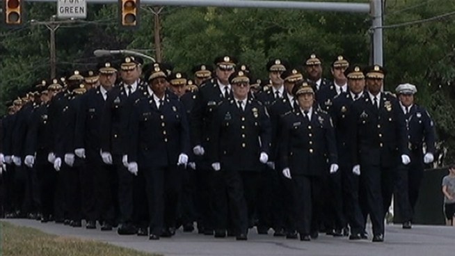 Friends, family, and fellow officers said goodbye to Philadelphia Police Officer Brian Lorenzo at a public viewing Thursday night. The 23-year veteran of the force was killed in a head-on collision on I-95 near Cottman Avenue. NBC10's Denise Nakano was at Thursday night's wake, where those close to Officer Lorenzo say he had an enormous impact on everyone around him.