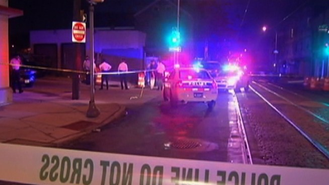 Police say the 40-year-old man pulled a gun on them during a foot chase in the Nicetown section of the city Thursday night.
