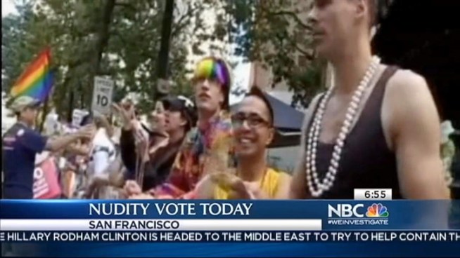San Francisco supervisors are expected to vote Tuesday on a much-publicized nuditiy ban. Bob Redell reports.