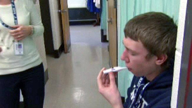 Students swarm the nurse's office inside Norristown Area High School. NBC10's Doug Shimell reports from Plymouth Township with the latest.