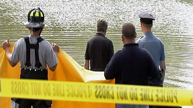 Investigators were at a Burlington County pond Thursday searching for more clues after a body appeared in the water. NBC10's Byron Scott is live at the scene with the latest information.