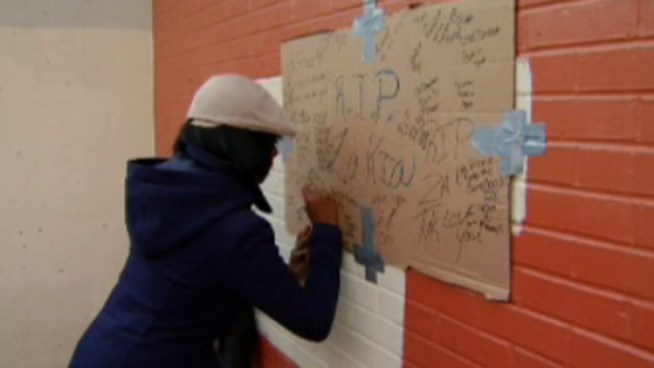 A vigil was held Sunday for a Philadelphia woman shot and killed outside her apartment building on Saturday. Friends and family of 22-year-old Zykia Sanders say she had her whole life ahead of her.