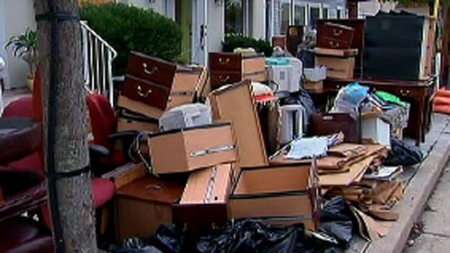 Property owners in Avalon, N.J. picked up and cleaned up the mess Sandy left for them. NBC10's Doug Shimell spoke to some Sandy victims.