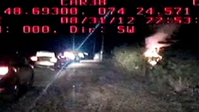 Three Barnegat Township Police Officers saved an 86-year-old man trapped inside a burning car and it was all caught on camera. NBC10's Ted Greenberg spoke to the three brave officers.